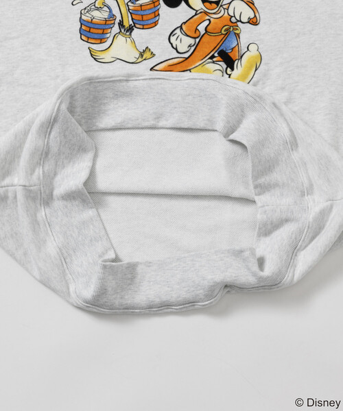 FREAK'S STORE（フリークスストア）の「DISNEY/ディズニー/『ファンタジア』/ブルーム/ミッキーマウス/フロッキープリント クルーネックスウェット/リラックスフィット（スウェット・メンズ・ライトグレー/ブラック・LARGE/MEDIUM）」の21枚目の写真