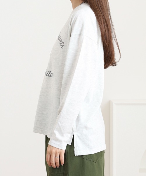 Quelle Chance(ケルシャンス)の「プリント+刺繍 長袖Tシャツ(Tシャツ/カットソー・レディース・ブラウン/オートミール/マスタード・M/L)」の17枚目の写真