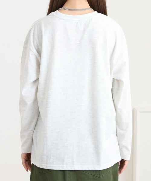 Quelle Chance(ケルシャンス)の「プリント+刺繍 長袖Tシャツ(Tシャツ/カットソー・レディース・ブラウン/オートミール/マスタード・M/L)」の18枚目の写真