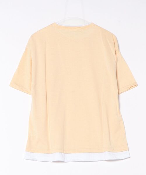 Bling Leads（ブリングリーズ）の「【Bl】フェイクレイヤードTシャツ（Tシャツ/カットソー・メンズ・ブラック/カーキ/ホワイト/ブラウン/ベージュ/ブルー・LARGE/X-LARGE/MEDIUM）」の7枚目の写真