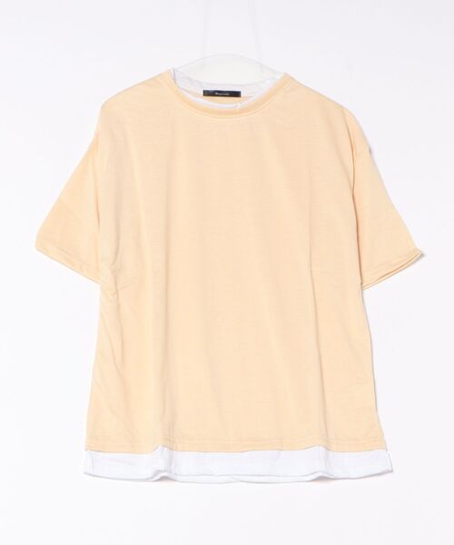 Bling Leads（ブリングリーズ）の「【Bl】フェイクレイヤードTシャツ（Tシャツ/カットソー・メンズ・ブラック/カーキ/ホワイト/ブラウン/ベージュ/ブルー・LARGE/X-LARGE/MEDIUM）」の10枚目の写真