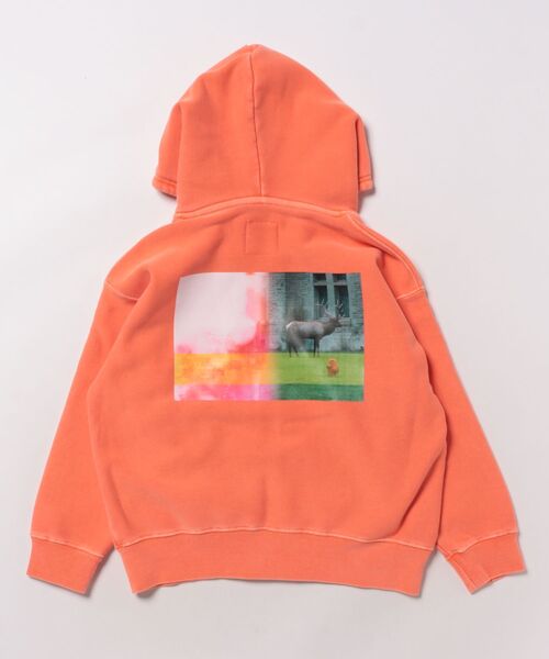 Smoothy(スムージー)の「Smoothy Pigment Zip parka / スムージー ピグメントジップパーカー(パーカー・キッズ・ブラック/オレンジ・MEDIUM/LARGE/X-LARGE)」の3枚目の写真