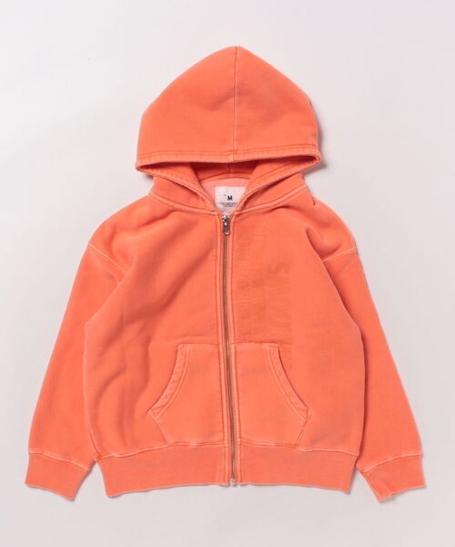 Smoothy(スムージー)の「Smoothy Pigment Zip parka / スムージー ピグメントジップパーカー(パーカー・キッズ・ブラック/オレンジ・MEDIUM/LARGE/X-LARGE)」の7枚目の写真