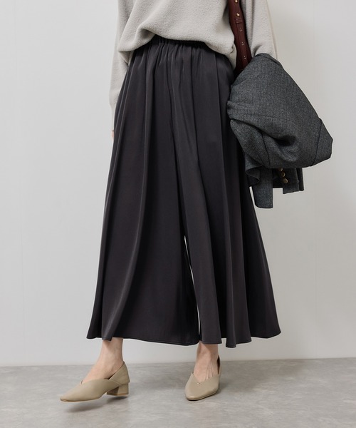 ROPE' PICNIC（ロペピクニック）の「イージースカーチョ/着丈が選べる（その他パンツ・レディース・チャコールグレー/ダークブラウン/ベージュ・M/TM）」の7枚目の写真