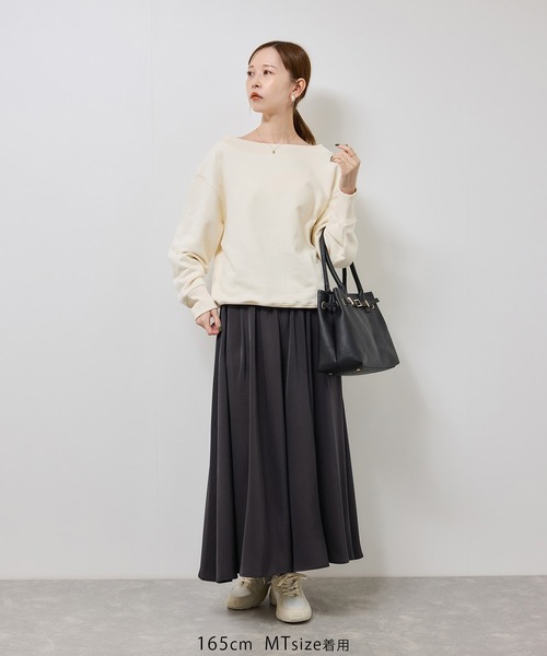 ROPE' PICNIC（ロペピクニック）の「イージースカーチョ/着丈が選べる（その他パンツ・レディース・チャコールグレー/ダークブラウン/ベージュ・M/TM）」の9枚目の写真