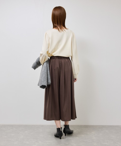 ROPE' PICNIC（ロペピクニック）の「イージースカーチョ/着丈が選べる（その他パンツ・レディース・チャコールグレー/ダークブラウン/ベージュ・M/TM）」の13枚目の写真