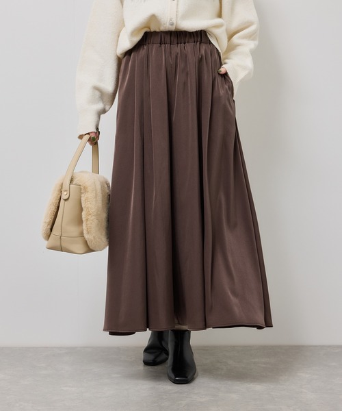 ROPE' PICNIC（ロペピクニック）の「イージースカーチョ/着丈が選べる（その他パンツ・レディース・チャコールグレー/ダークブラウン/ベージュ・M/TM）」の21枚目の写真