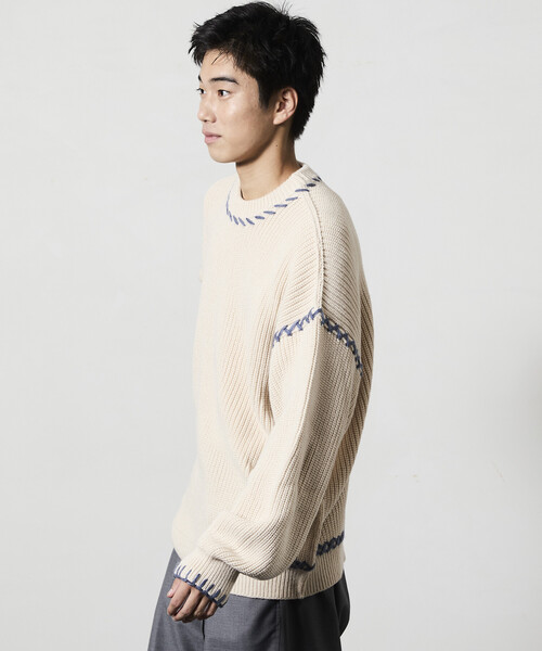 DAKS ハンドステッチ長袖丸首セーター DAKS ハンドステッチ長袖丸首セーター - メルカリ