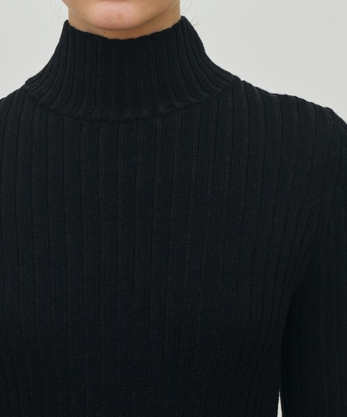 あいあい 未着用【DES PRES】ウールリブ ハイネックプルオーバー