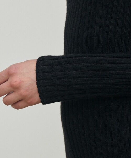 あいあい 未着用【DES PRES】ウールリブ ハイネックプルオーバー