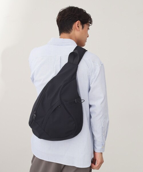 THE SHOP TK （ザ ショップ ティーケー ）の「トライアングルショルダーバッグ（ショルダーバッグ・メンズ・ブラック系1/ブラック・00）」の2枚目の写真