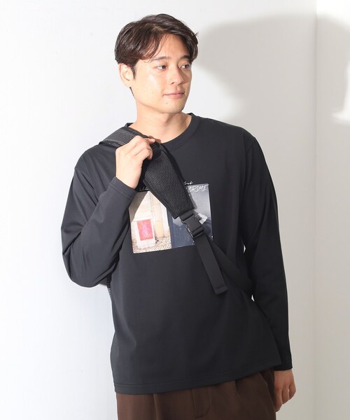 THE SHOP TK （ザ ショップ ティーケー ）の「トライアングルショルダーバッグ（ショルダーバッグ・メンズ・ブラック系1/ブラック・00）」の6枚目の写真