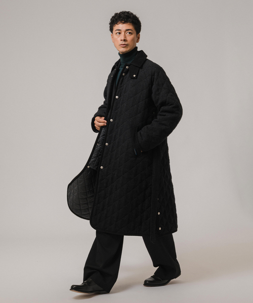 LAVENHAM(ラベンハム)の「LAVENHAM (ラベンハム) 別注 Belted Chantry (ウールメルトン)(その他アウター・メンズ・チャコールグレー・MEDIUM/SMALL)」の21枚目の写真