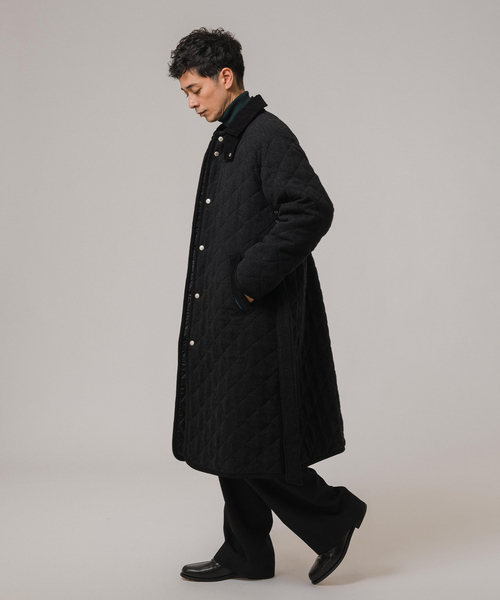 LAVENHAM(ラベンハム)の「LAVENHAM (ラベンハム) 別注 Belted Chantry (ウールメルトン)(その他アウター・メンズ・チャコールグレー・MEDIUM/SMALL)」の22枚目の写真