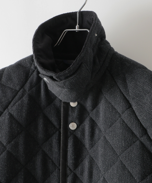 LAVENHAM(ラベンハム)の「LAVENHAM (ラベンハム) 別注 Belted Chantry (ウールメルトン)(その他アウター・メンズ・チャコールグレー・MEDIUM/SMALL)」の3枚目の写真