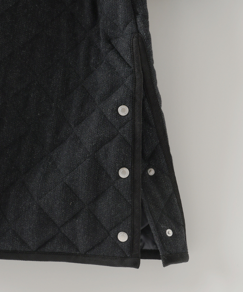 LAVENHAM(ラベンハム)の「LAVENHAM (ラベンハム) 別注 Belted Chantry (ウールメルトン)(その他アウター・メンズ・チャコールグレー・MEDIUM/SMALL)」の6枚目の写真