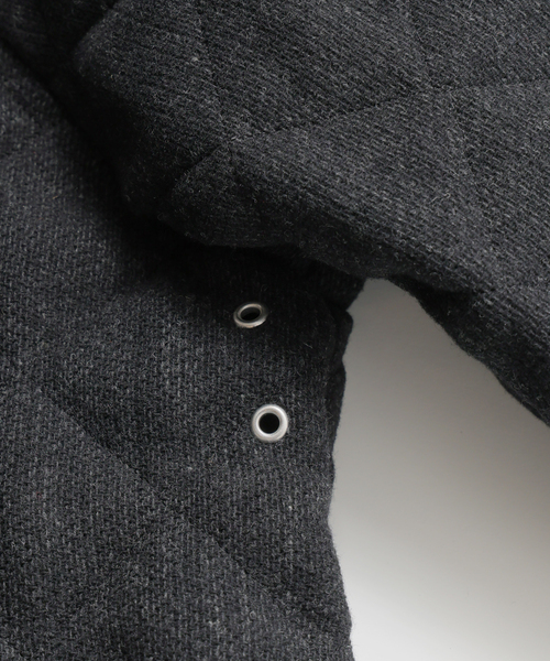 LAVENHAM(ラベンハム)の「LAVENHAM (ラベンハム) 別注 Belted Chantry (ウールメルトン)(その他アウター・メンズ・チャコールグレー・MEDIUM/SMALL)」の8枚目の写真