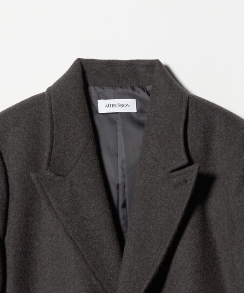 ATTISESSION＞ビーバー ロングコート（その他アウター）｜ATTISESSION