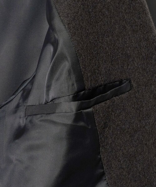 ATTISESSION(アティセッション)の「<ATTISESSION>ビーバー ロングコート(その他アウター・レディース・ブラック/ダークグレー・38/36)」の16枚目の写真