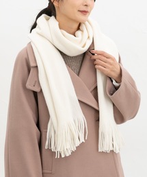 【シアバター加工・抗菌防臭・吸湿発熱】ニットマフラー