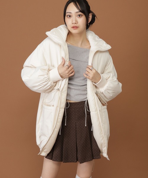 3.3 Field Trip (3.3フィールドトリップ)の「3.3 Field Trip/ギャザーモンスタージャケット(ダウンジャケット/コート・レディース・ブラック/アイボリー・FREE)」の15枚目の写真