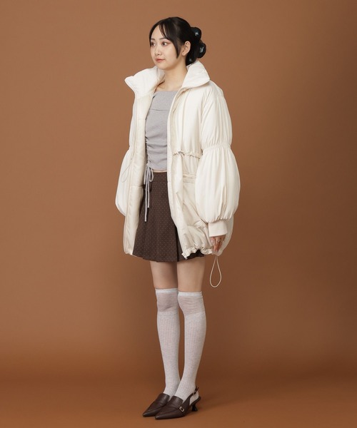 3.3 Field Trip (3.3フィールドトリップ)の「3.3 Field Trip/ギャザーモンスタージャケット(ダウンジャケット/コート・レディース・ブラック/アイボリー・FREE)」の16枚目の写真