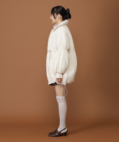 3.3 Field Trip (3.3フィールドトリップ)の「3.3 Field Trip/ギャザーモンスタージャケット(ダウンジャケット/コート・レディース・ブラック/アイボリー・FREE)」の19枚目の写真