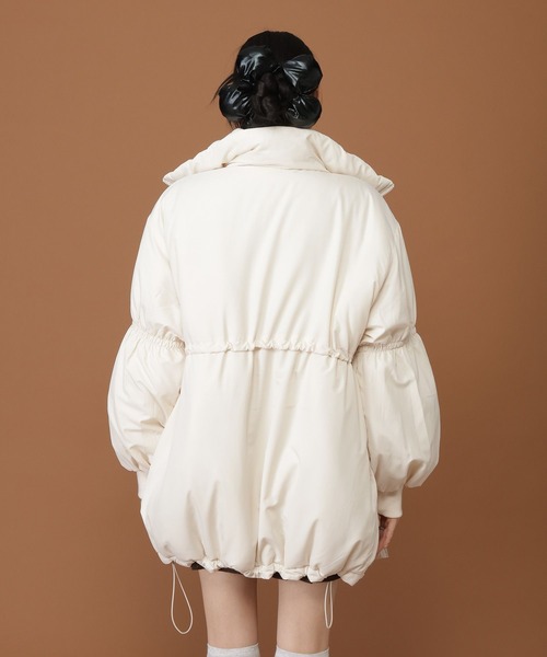 3.3 Field Trip (3.3フィールドトリップ)の「3.3 Field Trip/ギャザーモンスタージャケット(ダウンジャケット/コート・レディース・ブラック/アイボリー・FREE)」の4枚目の写真