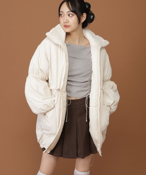 3.3 Field Trip (3.3フィールドトリップ)の「3.3 Field Trip/ギャザーモンスタージャケット(ダウンジャケット/コート・レディース・ブラック/アイボリー・FREE)」の18枚目の写真