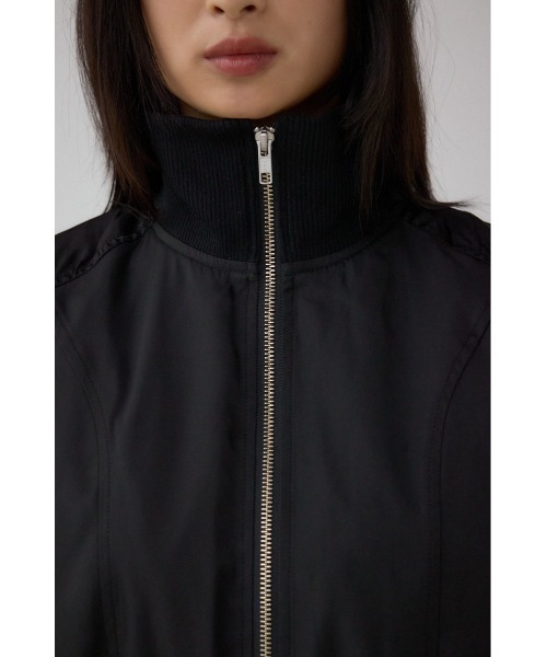 ブルゾン黒しろくまママ様 ママ社員の声からうまれたビッグシルエットジップアップブルゾン