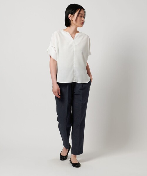 A DAY IN THE LIFE UNITED ARROWS(アデイインザライフユナイテッドアローズ)の「サッカー タック イージーパンツ <A DAY IN THE LIFE>(その他パンツ・レディース・その他2/ネイビー/その他1・S/M)」の5枚目の写真