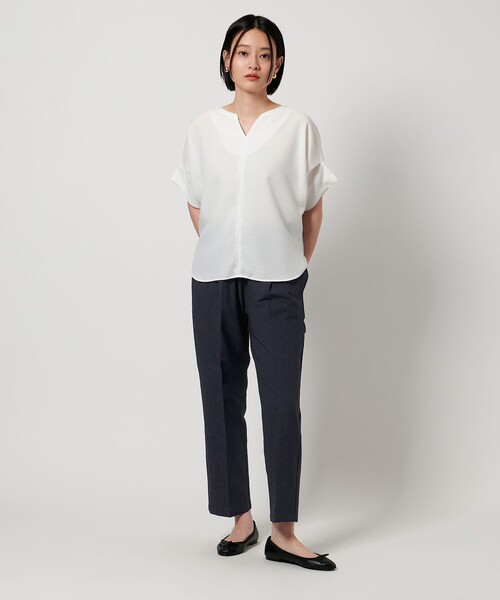 A DAY IN THE LIFE UNITED ARROWS(アデイインザライフユナイテッドアローズ)の「サッカー タック イージーパンツ <A DAY IN THE LIFE>(その他パンツ・レディース・その他2/ネイビー/その他1・S/M)」の6枚目の写真