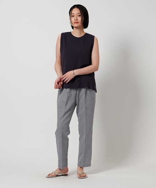 A DAY IN THE LIFE UNITED ARROWS(アデイインザライフユナイテッドアローズ)の「サッカー タック イージーパンツ <A DAY IN THE LIFE>(その他パンツ・レディース・その他2/ネイビー/その他1・S/M)」の9枚目の写真