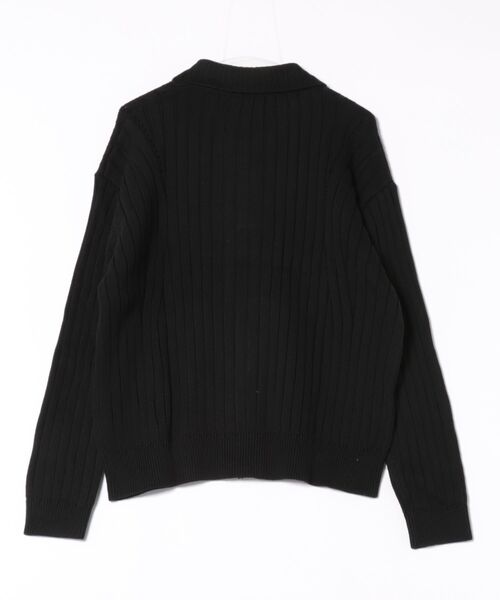 a.p.o.v.(エーピーオービー)の「a.p.o.v. リベットスタッズスリムリブニットジップアップセーター(ニット/セーター・メンズ・ブラック/ホワイト・ONESIZE)」の3枚目の写真