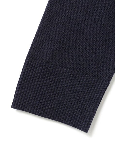 mizuiroind（ミズイロインド）の「mizuiro ind 襟付きジップカーディガン（カーディガン/ボレロ・レディース・チャコールグレー/ブラック/ネイビー・FREE）」の5枚目の写真