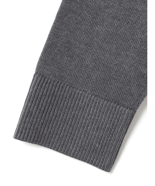 mizuiroind（ミズイロインド）の「mizuiro ind 襟付きジップカーディガン（カーディガン/ボレロ・レディース・チャコールグレー/ブラック/ネイビー・FREE）」の6枚目の写真