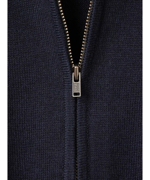 mizuiroind（ミズイロインド）の「mizuiro ind 襟付きジップカーディガン（カーディガン/ボレロ・レディース・チャコールグレー/ブラック/ネイビー・FREE）」の16枚目の写真