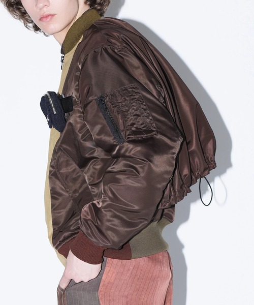 TOGA VIRILIS(トーガ ビリリース)の「【TOGA VIRILIS/トーガ】Nylon twill blouson(ブルゾン・メンズ・ブラウン/ブラック・L/XL)」の6枚目の写真