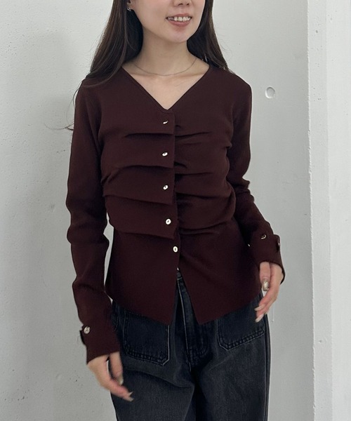 タックボタンニットプルオーバー（ニット/セーター）｜archives