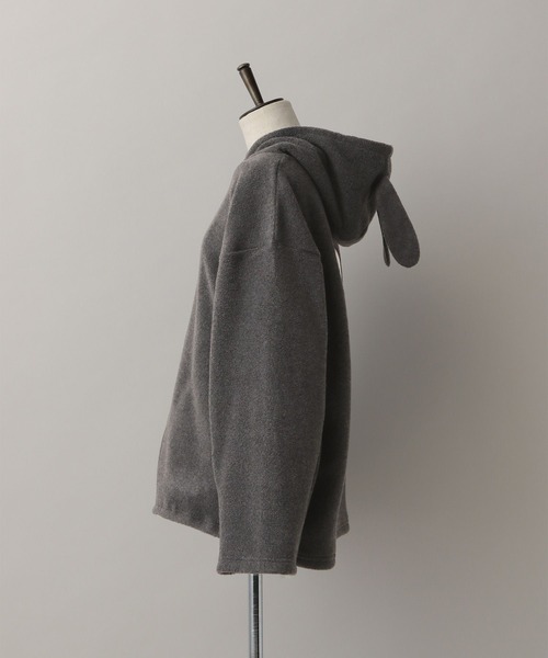 A part by（アパートバイ）の「【羊文学×ひつじのショーン】ヒツジコラボパーカー（パーカー・レディース・アイボリー/チャコールグレー・FREE）」の3枚目の写真