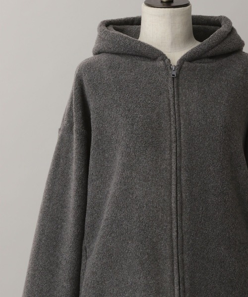 A part by（アパートバイ）の「【羊文学×ひつじのショーン】ヒツジコラボパーカー（パーカー・レディース・アイボリー/チャコールグレー・FREE）」の5枚目の写真