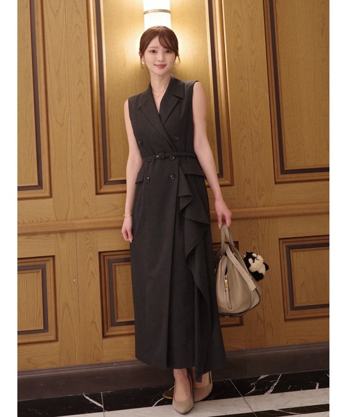 FRAY I.D ダブルブレストアシメデザインワンピース ダブルブレストアシメデザインワンピース（ワンピース）｜FRAY I.D