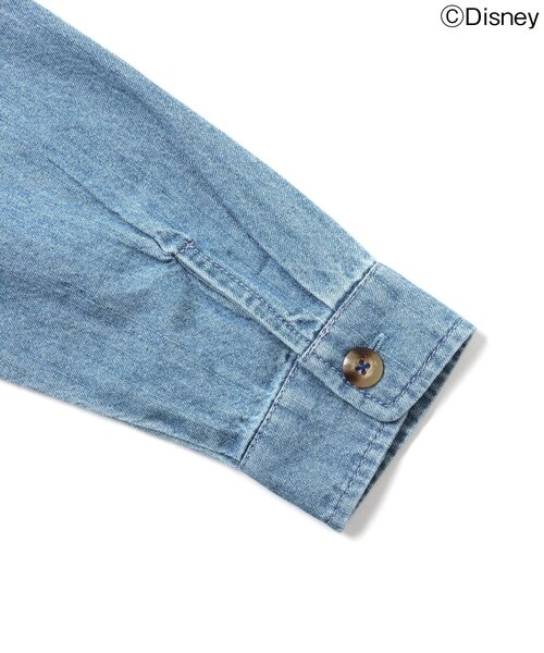 Disney（ディズニー）の「ディズニーキャラクター/デニムシャツ『ミッキーマウス』（シャツ/ブラウス・キッズ・インディゴブルー・90/100/110/120/130）」の9枚目の写真