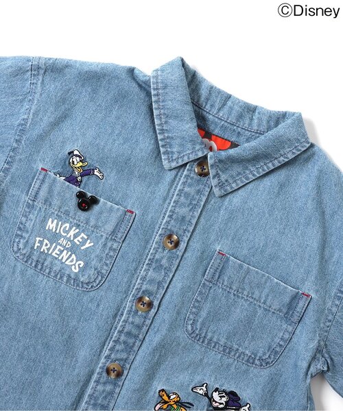 Disney（ディズニー）の「ディズニーキャラクター/デニムシャツ『ミッキーマウス』（シャツ/ブラウス・キッズ・インディゴブルー・90/100/110/120/130）」の13枚目の写真