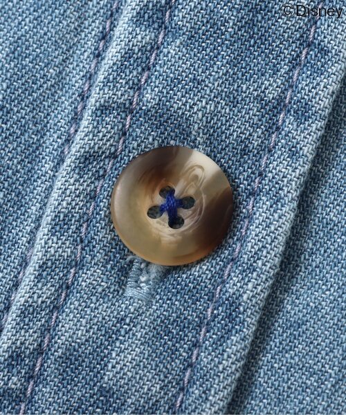 Disney（ディズニー）の「ディズニーキャラクター/デニムシャツ『ミッキーマウス』（シャツ/ブラウス・キッズ・インディゴブルー・90/100/110/120/130）」の15枚目の写真