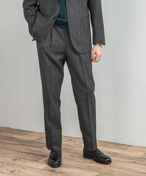 極美品 アーバンリサーチドアーズ スーツ 夏 薄手GUABELLO モヘア 3B ウール/モヘヤ キャンバス シングル3ボタン スーツ S―MODEL