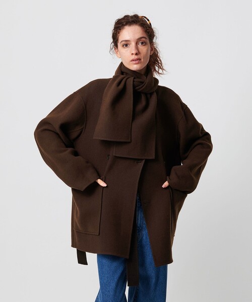 ATTISESSION＞リバーシブル ベルト コート（その他アウター