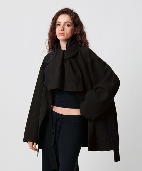 ATTISESSION＞リバーシブル ベルト コート（その他アウター