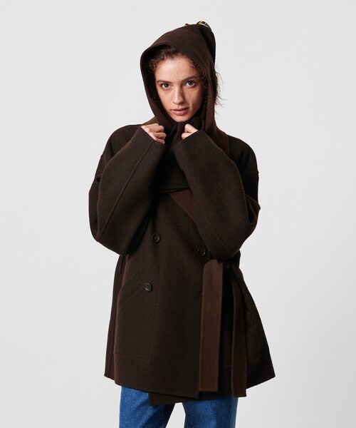 ATTISESSION＞リバーシブル ベルト コート（その他アウター