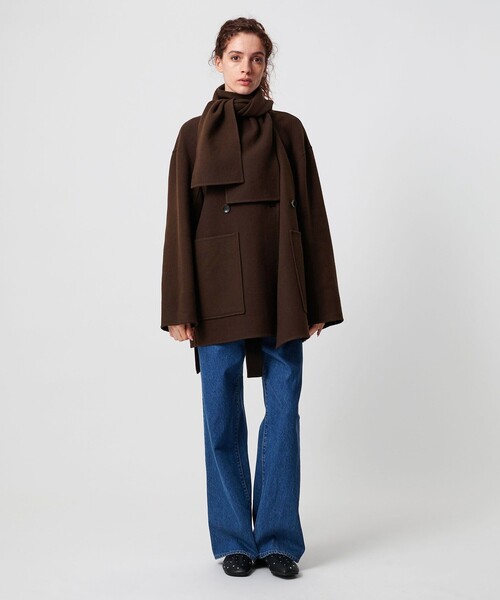 ATTISESSION＞リバーシブル ベルト コート（その他アウター